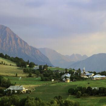 the french alps at Barcelonnette france