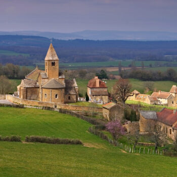 the village La Chapelle-Sous-Brancion in Burgundy, France